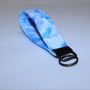 Blue Tie Dye Key Chain | Key Lanyard